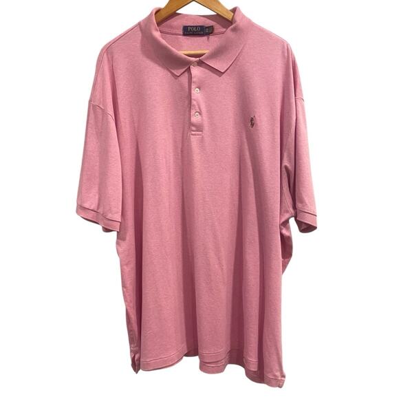 Polo Ralph Lauren Other - POLO RALPH LAUREN Pink Men’s Polo Shirt, 100% Cotton, Size 3XB